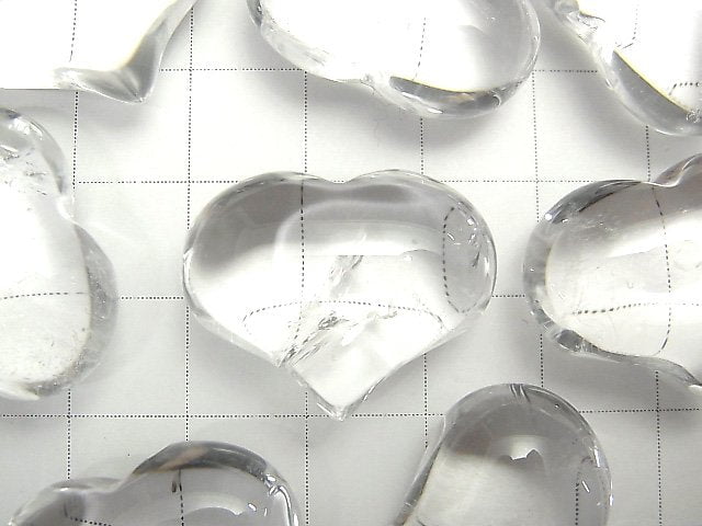 Crystal AA+ Undrilled Heart 19x25mm 1pc