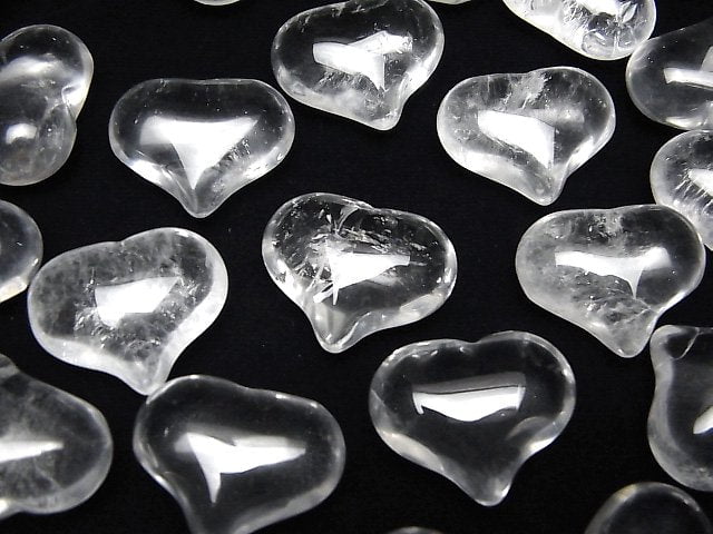 Crystal AA+ Undrilled Heart 19x25mm 1pc