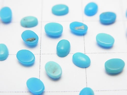 [Video] Arizona Sleeping Beauty Turquoise AAA Oval Cabochon 4 x 3 mm 10 pcs $11.79!