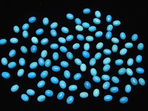 [Video] Arizona Sleeping Beauty Turquoise AAA Oval Cabochon 4 x 3 mm 10 pcs $11.79!