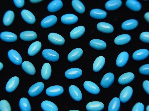 [Video] Arizona Sleeping Beauty Turquoise AAA Oval Cabochon 5 x 3 mm 10 pcs $16.99!