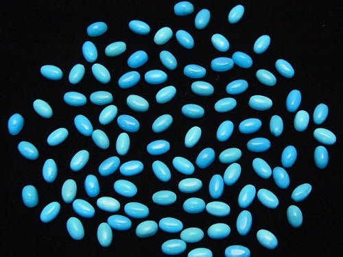 [Video] Arizona Sleeping Beauty Turquoise AAA Oval Cabochon 5 x 3 mm 10 pcs $16.99!