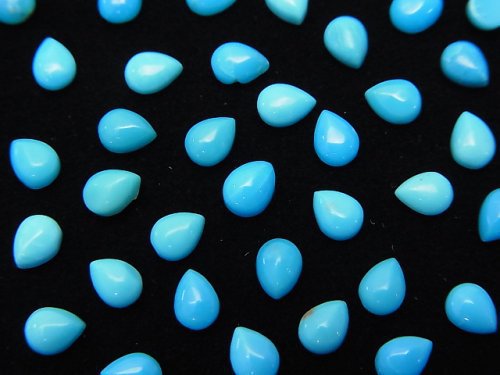 Cabochon, Pear Shape, Turquoise Gemstone Beads