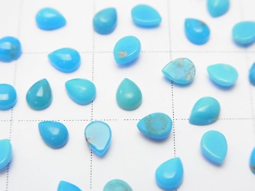 [Video] Arizona Sleeping Beauty Turquoise AAA Pear shape Cabochon 4 x 3 mm 10 pcs $11.79!