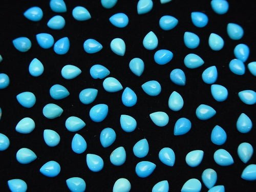 [Video] Arizona Sleeping Beauty Turquoise AAA Pear shape Cabochon 4 x 3 mm 10 pcs $11.79!