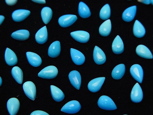 Cabochon, Pear Shape, Turquoise Gemstone Beads