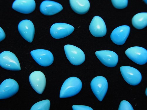 Cabochon, Pear Shape, Turquoise Gemstone Beads