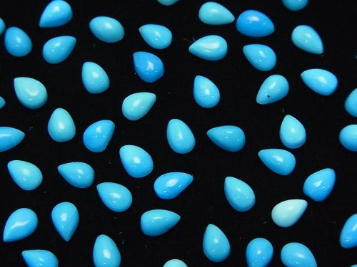 [Video] Arizona Sleeping Beauty Turquoise AAA Pear shape Cabochon 6 x 4 mm 10pcs $24.99!