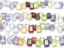 [Video] High Quality Mixed Stone AAA Rectangle Faceted 7x5mm Half or 1 Strand (28pcs)