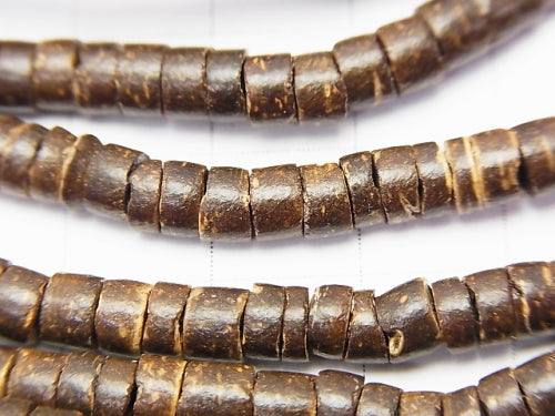 1strand $1.99! Coconut Tube 5 x 5 x 3 mm Brown 1 strand beads (aprx.22 inch / 56 cm)