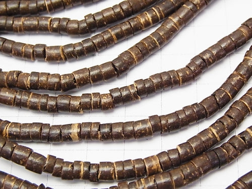 1strand $1.99! Coconut Tube 5 x 5 x 3 mm Brown 1 strand beads (aprx.22 inch / 56 cm)