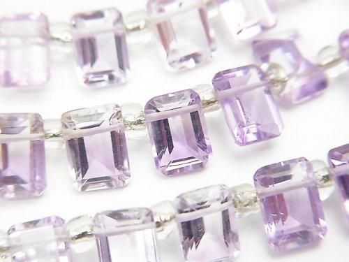 [Video] High Quality Pink Amethyst AAA Rectangle Faceted 7x5mm Half or 1-Strand Beads (approx. 7inch/18cm)