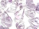 Amethyst, Drop, Faceted Briolette Gemstone Beads