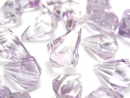 Amethyst, Drop, Faceted Briolette Gemstone Beads