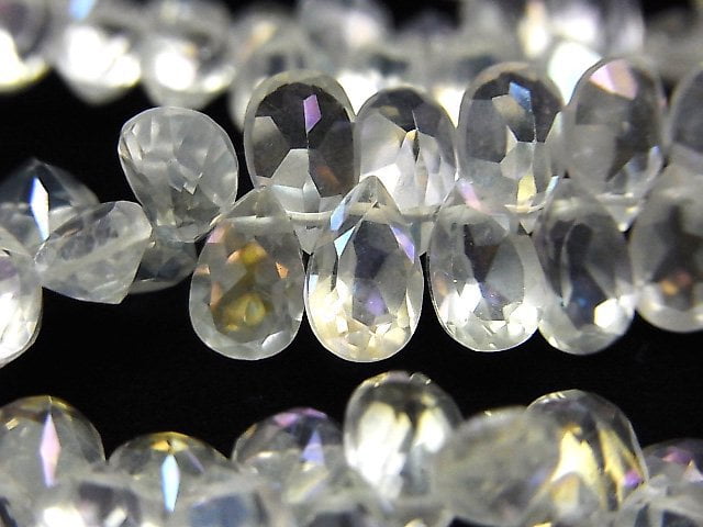 Flash Crystal, Pear Shape Gemstone Beads