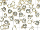[Video]High Quality Green Amethyst AAA Bezel Setting Round Faceted 8x8mm 18KGP 5pcs