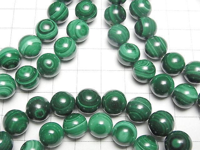 [Video] Malachite AA + Round 10 - 11 mm Eye Agate type 1 strand (Bracelet)