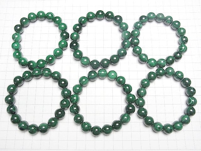 [Video] Malachite AA + Round 12 mm Eye Agate type 1 strand (Bracelet)