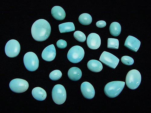 [Video] 5pcs $49.99! Assort set Arizona Sleeping Beauty Turquoise AAA - Undrilled Cabochon 5pcs