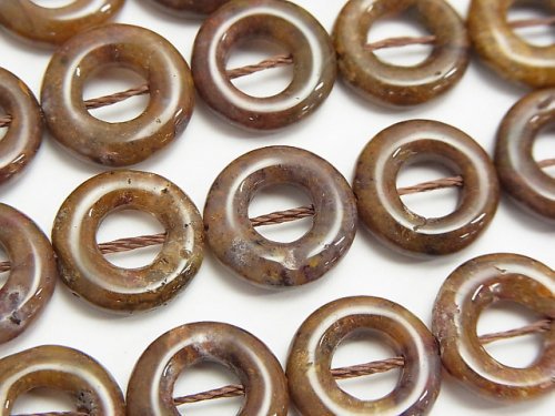 Coin, Pietersite Gemstone Beads