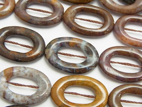 Oval, Pietersite Gemstone Beads