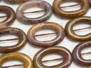 Pietersite Oval (donut) 22 x 15 x 4 half or 1 strand (apr x 15 inch / 37 cm)