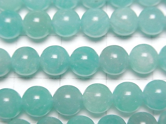 [Video]Amazonite AA+ Round 6mm 1strand beads (aprx.15inch/37cm)