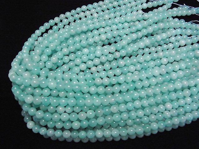 [Video]Amazonite AA+ Round 6mm 1strand beads (aprx.15inch/37cm)