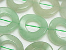 Aventurine, Coin, Twist Gemstone Beads