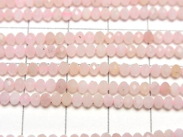 High Quality! Pink Opal AAA Faceted Button Roundel 3x3x2mm 1strand beads (aprx.15inch/37cm)