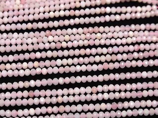 High Quality! Pink Opal AAA Faceted Button Roundel 3x3x2mm 1strand beads (aprx.15inch/37cm)