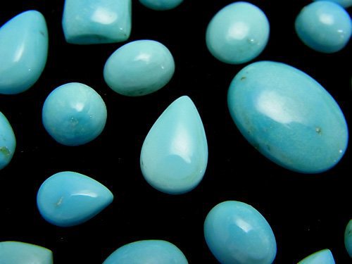 Cabochon, Turquoise, Undrilled Gemstone Beads