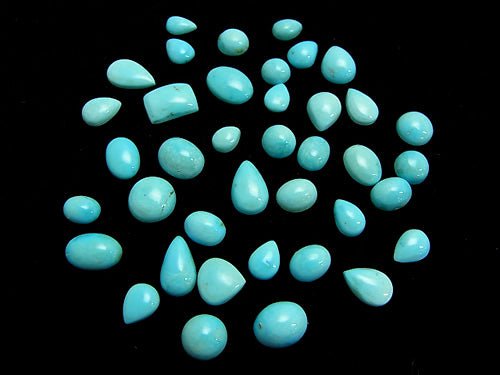 5pcs $39.99! Assort set! Arizona Sleeping Beauty Turquoise AAA - Undrilled Cabochon 5pcs