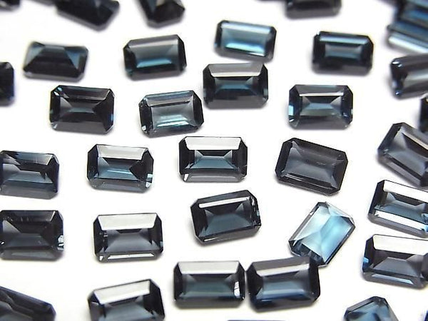 [Video] High Quality London Blue Topaz AAA Loose Stone, Rectangle Faceted, 6x4mm, 3pcs