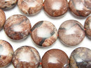 Coin, Jasper Gemstone Beads