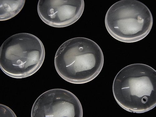 Coin, Rose Quartz Gemstone Beads