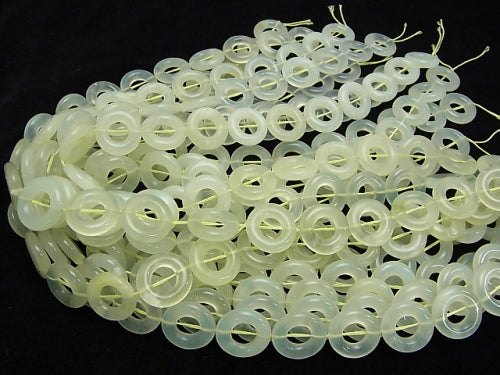 1strand $9.79! New Jade Coin (Donut) 18 x 18 x 5 mm 1strand beads (aprx.15 inch / 38 cm)
