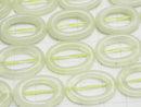 1strand $9.79! New Jade Oval (Donut) 22 x 15 x 4 mm 1strand beads (aprx.15 inch / 37 cm)