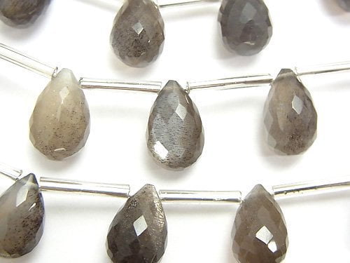 Drop, Faceted Briolette, Moonstone Gemstone Beads