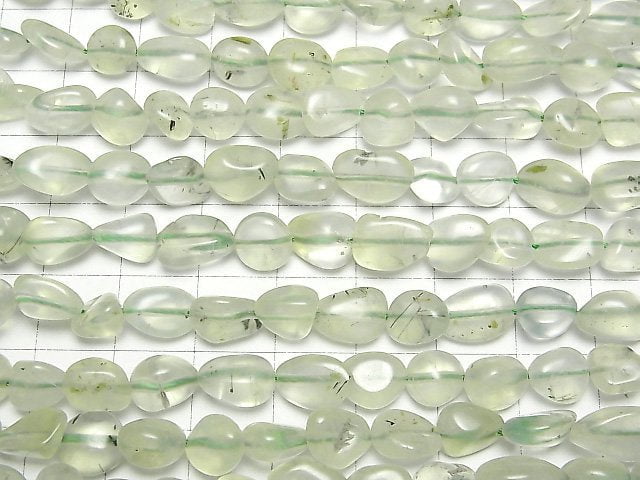 1strand $6.79! Prehnite AA++ Small Size Nugget  1strand beads (aprx.15inch/38cm)