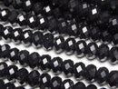 Onyx, Roundel Gemstone Beads