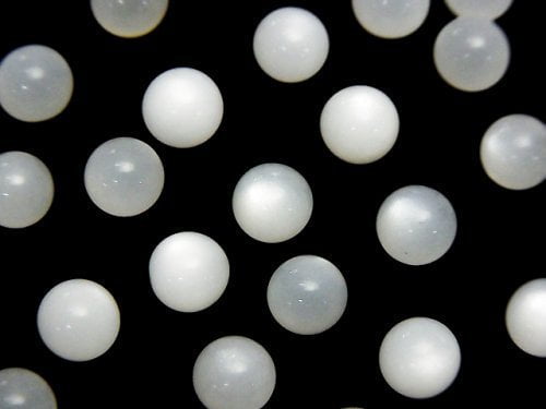 Moonstone, Round, Undrilled Gemstone Beads