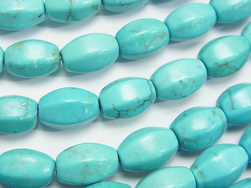 Magnesite Turquoise, Rice Gemstone Beads