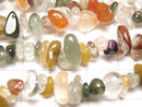 [Video] Multicolor Rutilated Quartz AA+ Chips (Small Nugget) 1strand beads (aprx.33inch / 82cm)