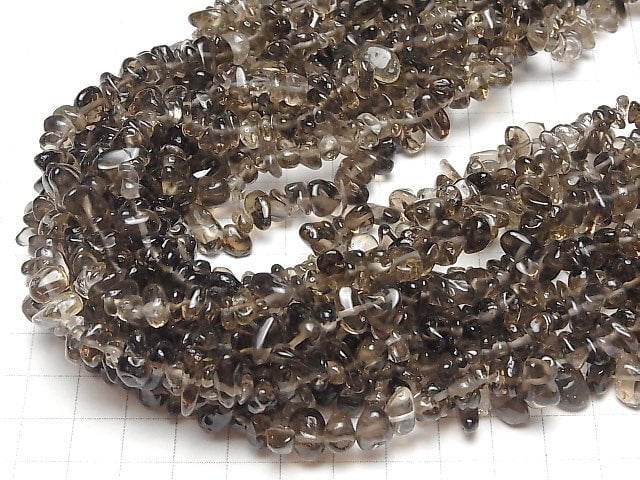 Smoky Quartz AAA- Chips (Small Nugget ) 1strand beads (aprx.30inch/76cm)