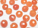 High Quality Carnelian AAA Undrilled Coin Cushion Cut 10x10mm 4pcs $11.79!