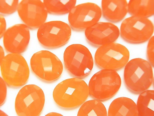 Carnelian, Oval, Undrilled Gemstone Beads