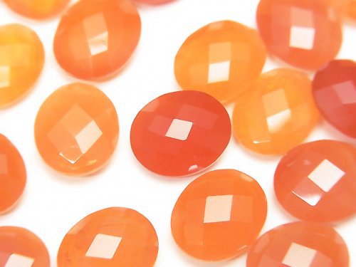 Carnelian, Oval, Undrilled Gemstone Beads