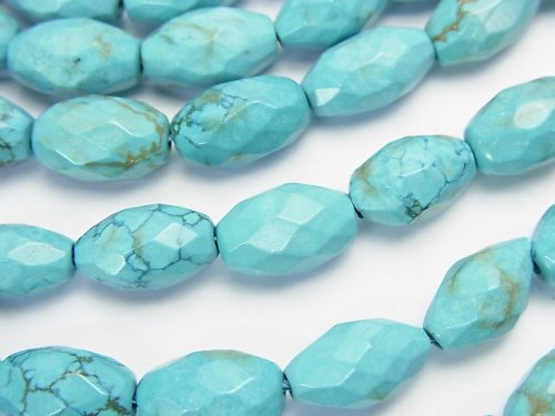 Magnesite Turquoise, Rice Gemstone Beads