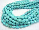 1strand $7.79! Magnesite Turquoise Faceted Rice 12x10x10mm Blue 1strand beads (aprx.14inch / 35cm)